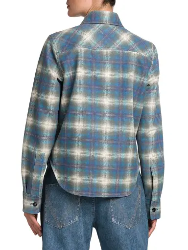 Bottega Veneta Women's Plaid Leather Shirt | Thumbnail 5 Bottega Veneta Women's Plaid Leather Shirt | Thumbnail 5