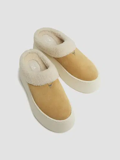Giuseppe Zanotti Women's 40MM Shearling Platform Clogs - Saiwa | Thumbnail 4