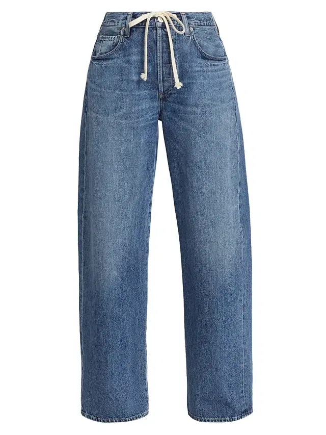 Citizens of Humanity Women's Brynn Drawstring Wide-Leg Jeans - Atlantis