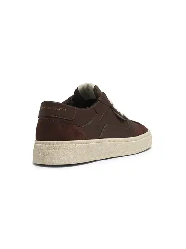 Giuseppe Zanotti Men's Scarpa Uomo Leather Low-Top Sneakers - Brown Velvet - Size 9 | Thumbnail 3