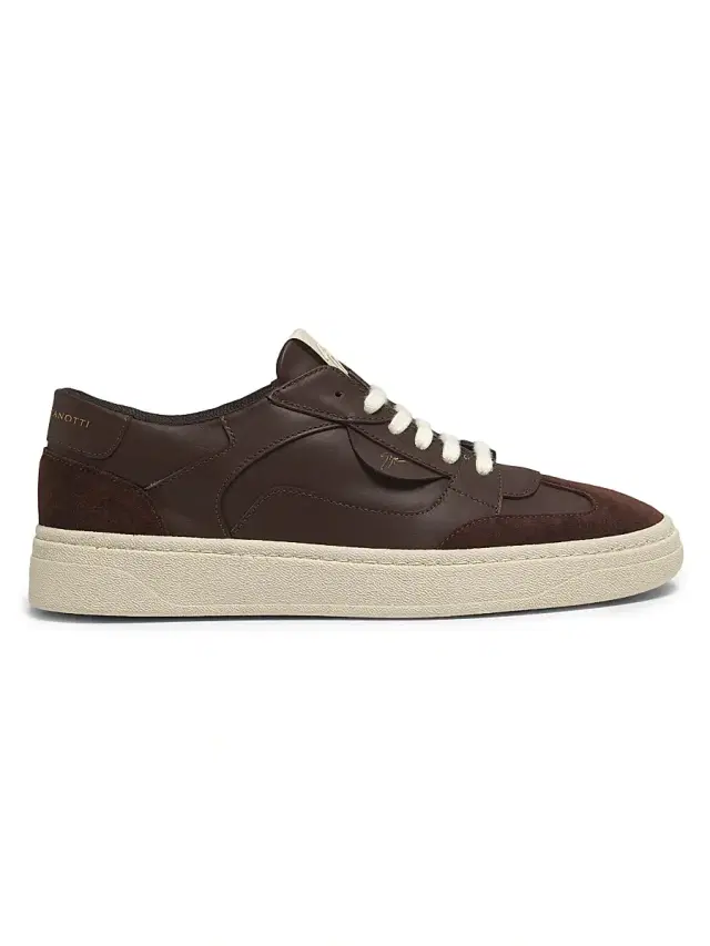 Giuseppe Zanotti Men's Scarpa Uomo Leather Low-Top Sneakers - Brown Velvet