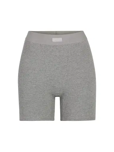 Skims Women's Soft Lounge Boxer - Heather Gray - Size Medium | Thumbnail 1