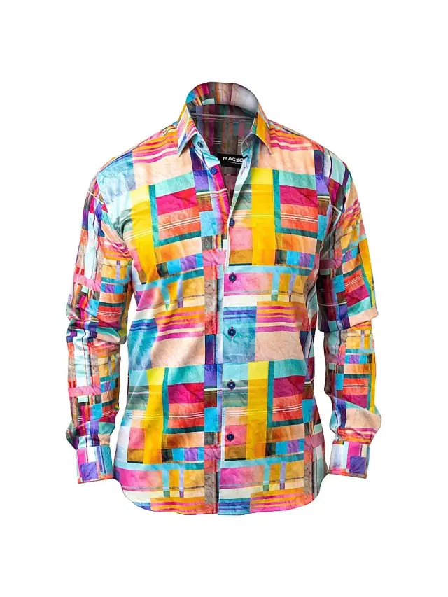 Maceoo Men's Fibonacci Cube 41 Shirt