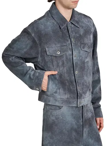 Bottega Veneta Men's Cloudy Suede Jacket | Thumbnail 5 Bottega Veneta Men's Cloudy Suede Jacket | Thumbnail 5