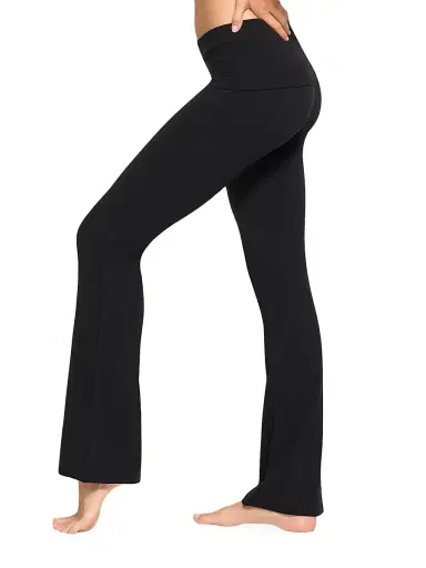 Skims Women's Cotton Jersey Foldover Pants - Soot - Size XXS | Thumbnail 4