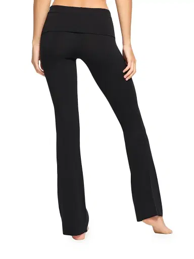 Skims Women's Cotton Jersey Foldover Pants - Soot - Size XXS | Thumbnail 5