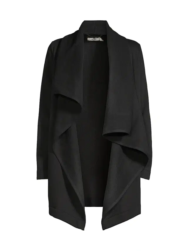 UGG Women's Janni Fleece Blanket Cardigan - Black