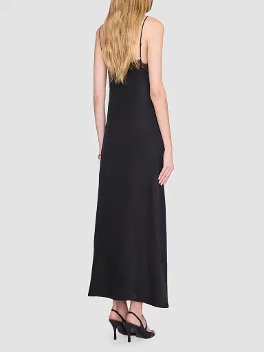 Anine Bing Women's Magnolia Lace-Trimmed Maxi Dress - Black - Size XS | Thumbnail 3