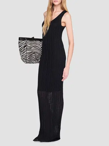 Anine Bing Women's Arie Knit Maxi Dress - Black - Size XS | Thumbnail 2