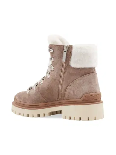 Aquatalia Women's Coralie 40MM Suede & Shearling Booties | Thumbnail 5