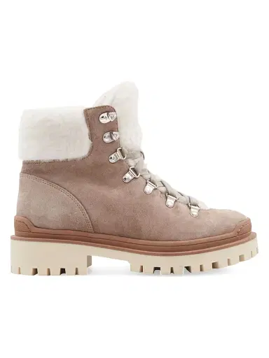 Aquatalia Women's Coralie 40MM Suede & Shearling Booties | Thumbnail 1
