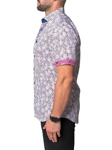 Maceoo Men's Galileo Pool Shirt - Pink - Size Small | Thumbnail 4