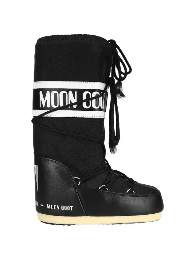 Moon Boot Men's Unisex Icon Nylon Snow Boots - Black