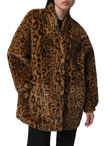 Apparis Women's Jane Leopard Coatigan - Leopard | Thumbnail 5 Apparis Women's Jane Leopard Coatigan - Leopard | Thumbnail 5