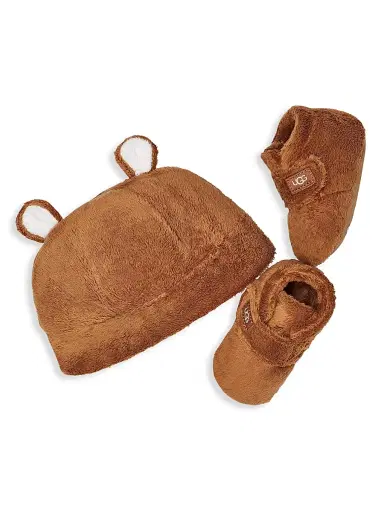 UGG Baby's 2-Piece Bixbee & Beanie Gift Set - White - Size 4 (Baby) | Thumbnail 2