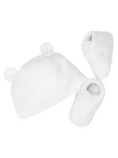 UGG Baby's 2-Piece Bixbee & Beanie Gift Set - White - Size 4 (Baby) | Thumbnail 1