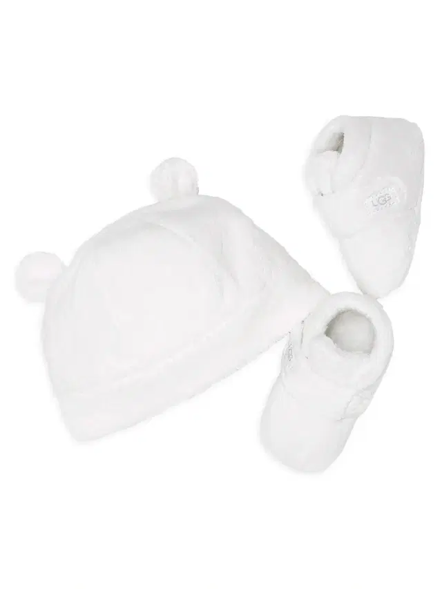 UGG Baby's 2-Piece Bixbee & Beanie Gift Set - White 4 (Baby)