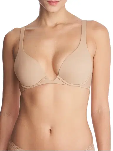 Natori Women's Verge Plunge Convertible Bra - Cafe - Size 30DDD | Thumbnail 1