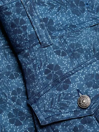 Cinq à Sept Women's Vega Floral Denim Fit-N-Flare Midi-Dress - Indigo Multi | Thumbnail 7