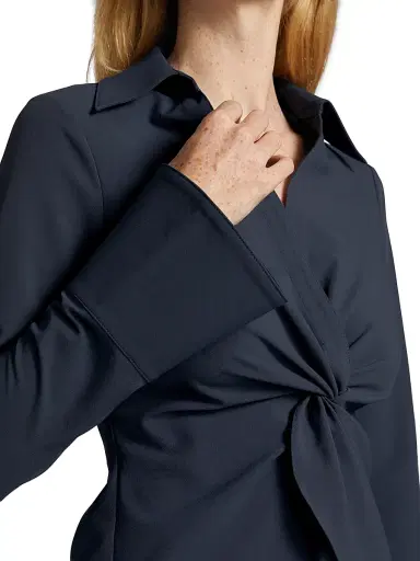 Cinq à Sept Women's Mckenna Twist-Front Blouse - Shadow | Thumbnail 6