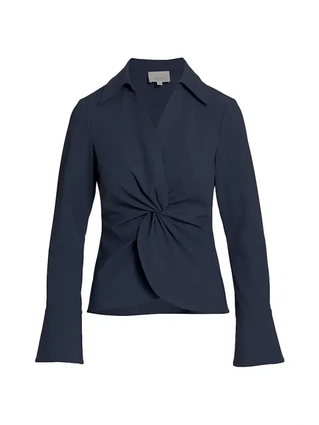 Cinq à Sept Women's Mckenna Twist-Front Blouse - Shadow