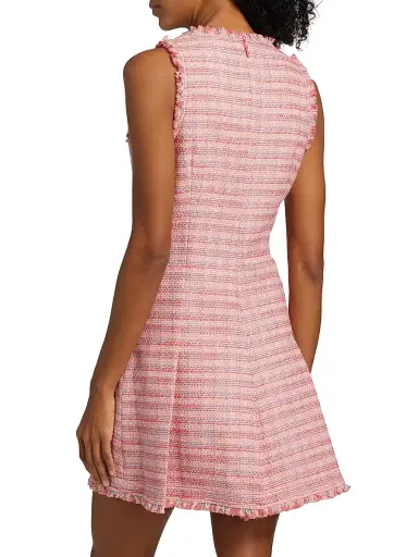 Cinq à Sept Women's Matilda Tweed Dress - Sugar Coral Multi | Thumbnail 5