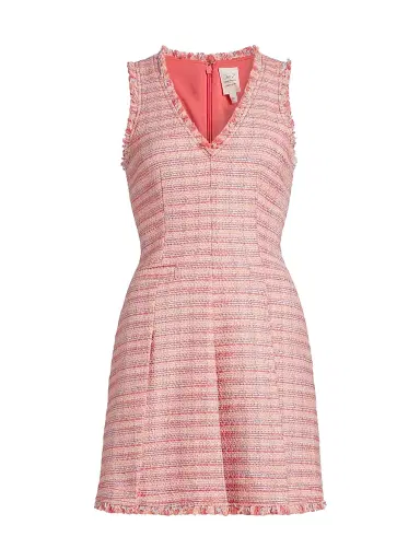 Cinq à Sept Women's Matilda Tweed Dress - Sugar Coral Multi | Thumbnail 1