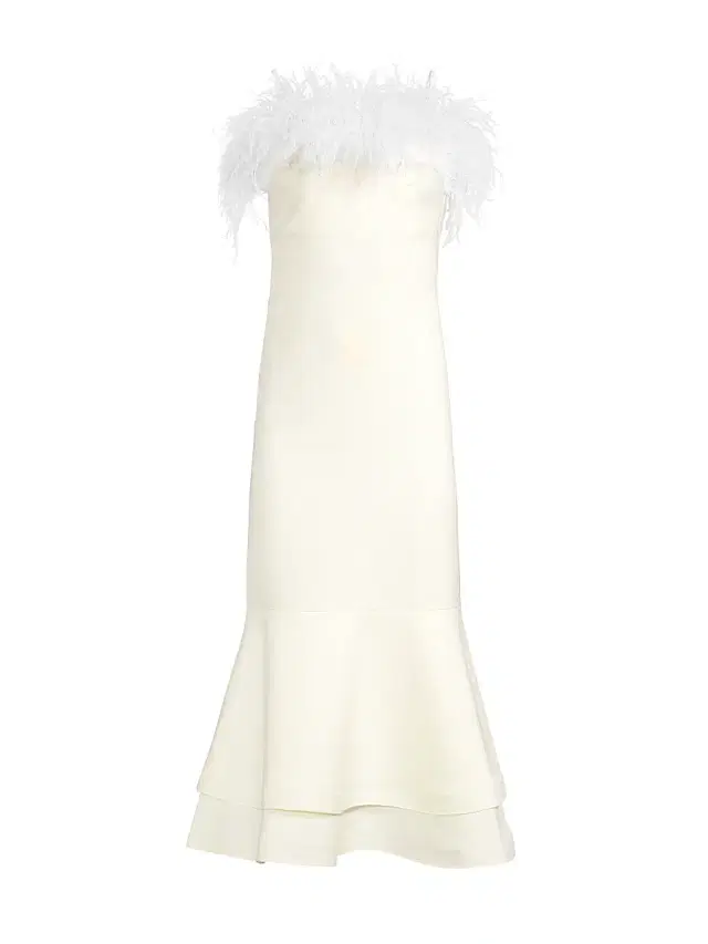 Likely Women's Feather Midi Aurora Dress - White