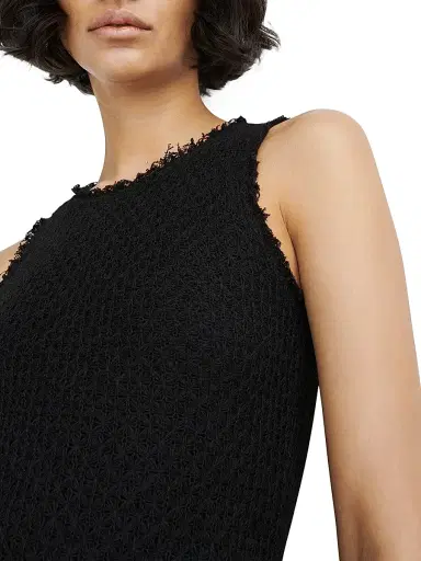 rag & bone Women's Carine Knit Maxi Dress - Black | Thumbnail 6 rag & bone Women's Carine Knit Maxi Dress - Black | Thumbnail 6