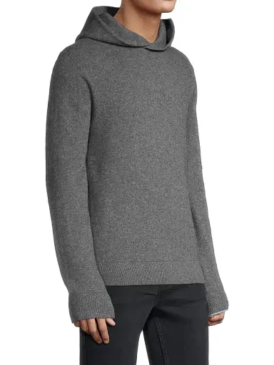 Greyson Men's Koko Wool & Cashmere Hoodie - Dark Grey | Thumbnail 4 Greyson Men's Koko Wool & Cashmere Hoodie - Dark Grey | Thumbnail 4