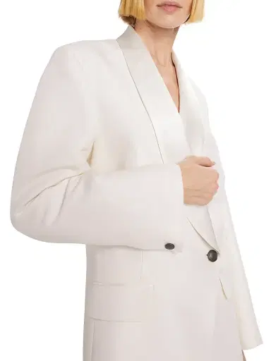 rag & bone Women's Femi Wool-Blend Double-Breasted Blazer Dress - White | Thumbnail 6 rag & bone Women's Femi Wool-Blend Double-Breasted Blazer Dress - White | Thumbnail 6