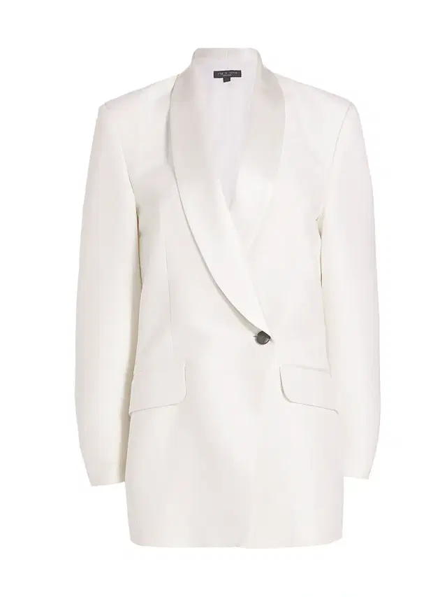 rag & bone Women's Femi Wool-Blend Double-Breasted Blazer Dress - White