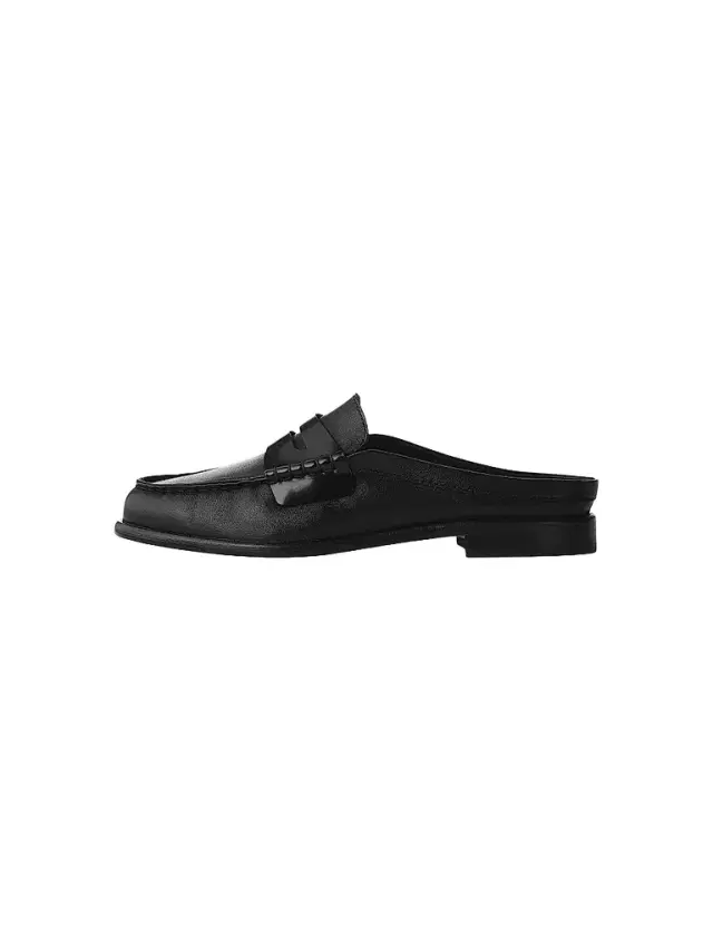 rag & bone Women's Carter 20MM Leather Mules - Black