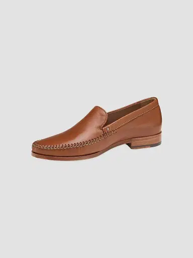 Johnston & Murphy Men's Baldwin Leather Loafers - Cognac | Thumbnail 6 Johnston & Murphy Men's Baldwin Leather Loafers - Cognac | Thumbnail 6