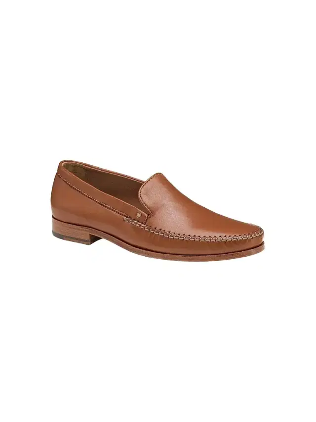Johnston & Murphy Men's Baldwin Leather Loafers - Cognac