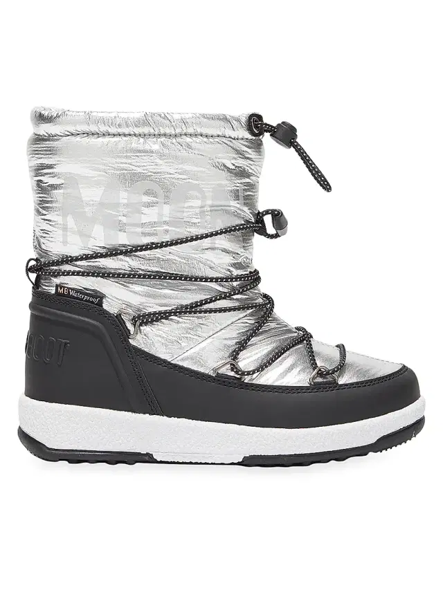 Moon Boot Little Girl's & Girl's Metallic s - Silver 11 (Child)