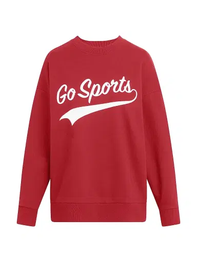Favorite Daughter Women's Go Sports Crewneck Sweatshirt - Red - Size XS | Thumbnail 1