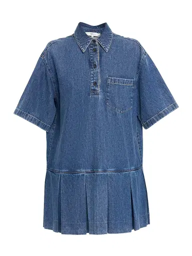Frame Women's The Tennis Denim Minidress - Blue - Size XL | Thumbnail 1 Frame Women's The Tennis Denim Minidress - Blue - Size XL | Thumbnail 1