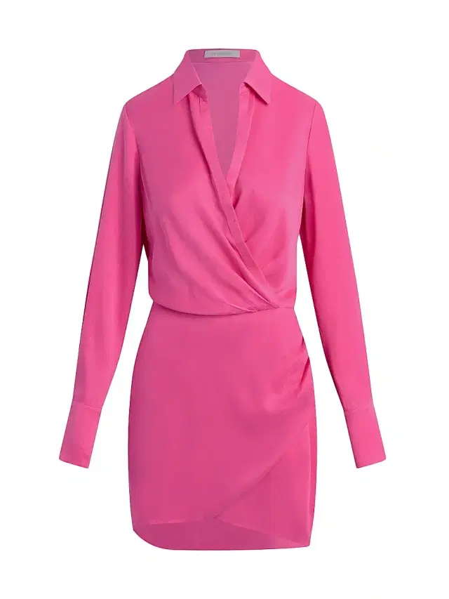 Favorite Daughter Women's The Dinner Party Mini Shirtdress - Flamingo