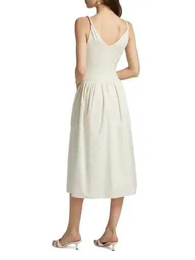 RAILS Women's Franca Jersey Midi-Dress - Ivory - Size XS | Thumbnail 5