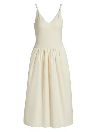 RAILS Women's Franca Jersey Midi-Dress - Ivory - Size XS | Thumbnail 1