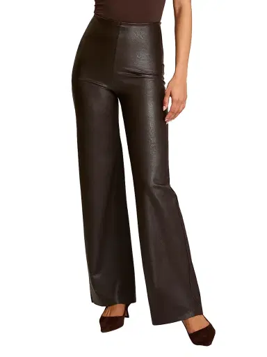 Commando Women's Faux-Leather Wide-Leg Pants | Thumbnail 3