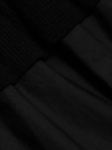 RAILS Women's Deirdre Ruffled Mixed-Media Midi-Dress - Black - Size XS | Thumbnail 7