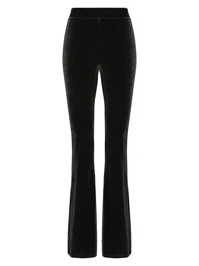 Commando Women's Velvet Flare Leggings - Black