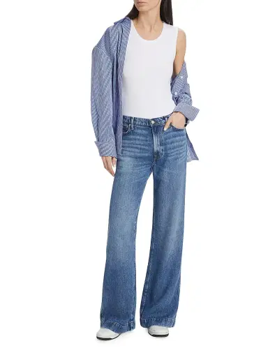 7 For All Mankind Women's Modern Dojo Tailorless Jeans - Daylily | Thumbnail 2