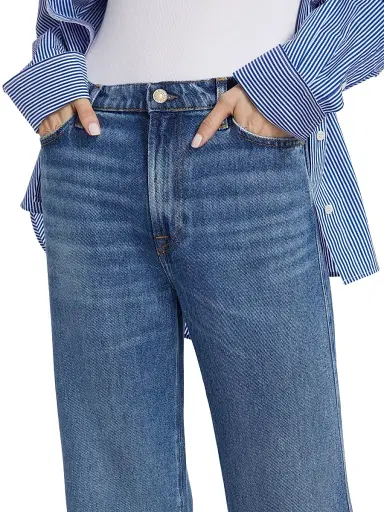 7 For All Mankind Women's Modern Dojo Tailorless Jeans - Daylily | Thumbnail 6