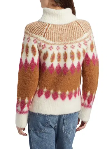 NAADAM Women's Luxe Brushed Alpaca Wool Blend Reversible Cardigan - Pink Combo - Size Large | Thumbnail 5 NAADAM Women's Luxe Brushed Alpaca Wool Blend Reversible Cardigan - Pink Combo - Size Large | Thumbnail 5