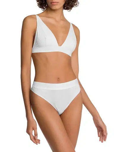 Wolford Women's Triangle Bralette - Pearl - Size XS | Thumbnail 2