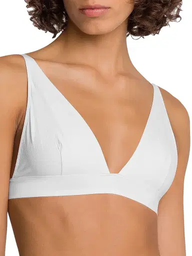 Wolford Women's Triangle Bralette - Pearl - Size XS | Thumbnail 3