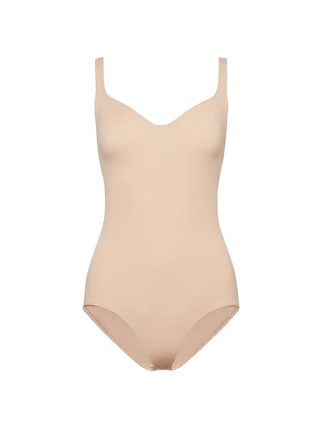 Wolford Women's Formfitting Sleeveless V-Neck Bodysuit - Powder